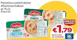 MAX Supermercati Pancetta dolce Galbani offerta
