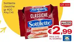 MAX Supermercati Sottilette classiche offerta