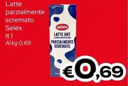 MAX Supermercati Latte parzialmente scremato Selex offerta