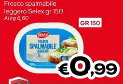 MAX Supermercati Fresco spalmabile leggero Selex offerta