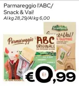 MAX Supermercati Parmareggio l'ABC Snack & Vai! offerta