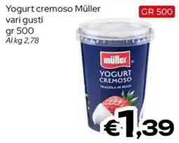 MAX Supermercati Yogurt cremoso Müller offerta