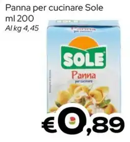 MAX Supermercati Panna per cucinare Sole offerta