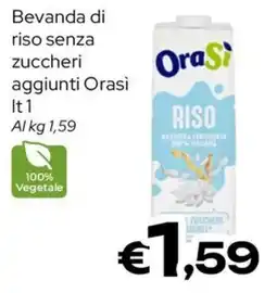 MAX Supermercati Beveranda di riso senza zuccheri aggiunti Orasi offerta