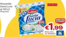 MAX Supermercati Mozzarella Santa Lucia offerta