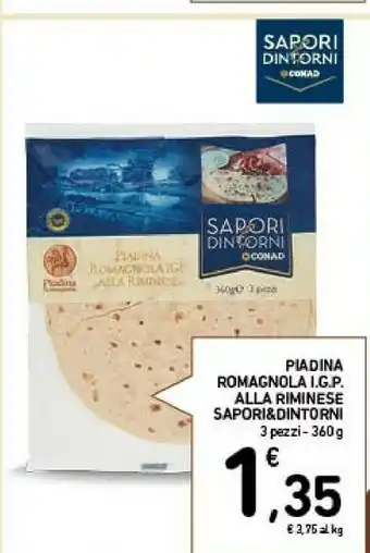 Conad City Conad piadina romagnola igp alla riminese sapori&dintorni offerta
