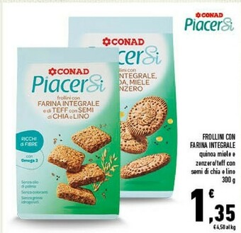 Conad City Conad frollini con farina integrale offerta