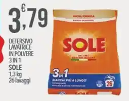 Iper Romagnolo Detersivo lavatrice in polvere 3 in 1 Sole offerta