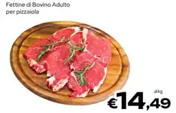 MAX Supermercati Fettine di Bovino Adulto per pizzaiola offerta