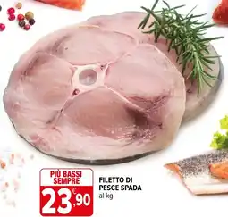 Iperal Filetto di pesce spada offerta