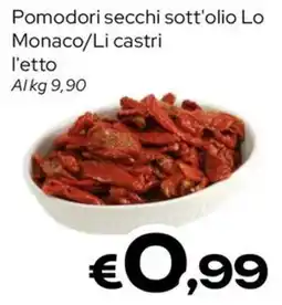 MAX Supermercati Pomodori secchi sott'olio Lo Monaco/Li castri offerta