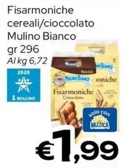 MAX Supermercati Fisarmoniche cereali/cioccolato Mulino Bianco offerta