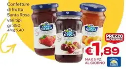 MAX Supermercati Confettura di frutta Santa Rosa offerta