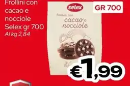 MAX Supermercati Frollini con cacao e nocciole Selex offerta