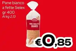 MAX Supermercati Pane bianco Selex offerta