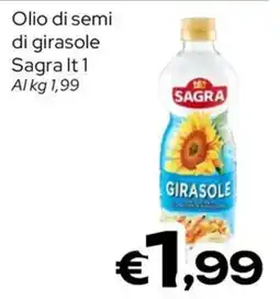 MAX Supermercati Olio di semi di girasole Sagra offerta