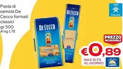MAX Supermercati Pasta di semola De Cecco offerta