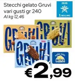 MAX Supermercati Stecchi gelato Gruvi offerta
