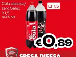 MAX Supermercati Cola classica/zero Selex offerta