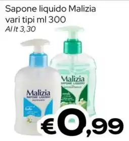 MAX Supermercati Sapone liquido Malizia offerta