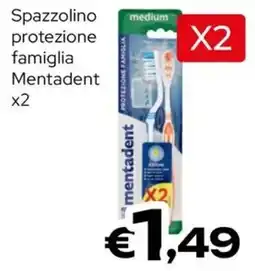 MAX Supermercati Spazzolino protezione famiglia Mentadent offerta
