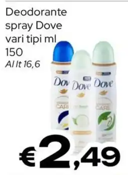 MAX Supermercati Deodorante spray Dove offerta