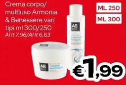 MAX Supermercati Crema corpo multiuso Armonia & Benessere offerta