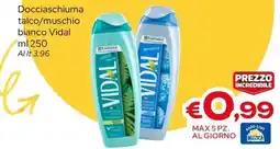 MAX Supermercati Docciaschiuma talco/muschio bianco Vidal offerta