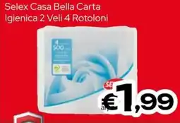 MAX Supermercati Selex Casa Bella Carta Igienica offerta
