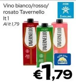 MAX Supermercati Vino bianco/rosso/rosato Tavernello offerta