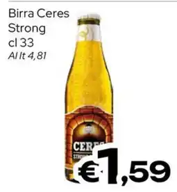 MAX Supermercati Birra Ceres Strong offerta
