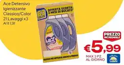 MAX Supermercati Ace Detersivo Igienizzante Classico/Color offerta