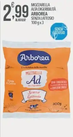 Iper Romagnolo Mozzarella Ad senza lattosio Arborea offerta