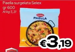 MAX Supermercati Paella surgelata Selex offerta