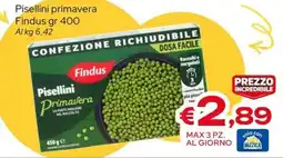 MAX Supermercati Pisellini Primavera Findus offerta