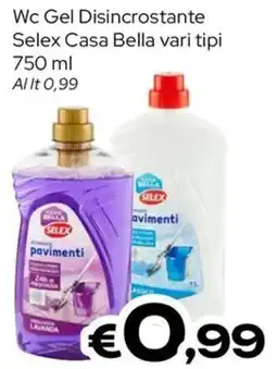 MAX Supermercati Wc Gel Disincrostante Selex Casa Bella offerta