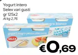 MAX Supermercati Yogurt intero Selex offerta