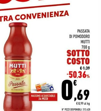 Conad Passata di pomodoro 700 g(ml) offerta