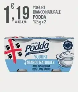 Iper Romagnolo Yogurt bianco naturale Podda offerta
