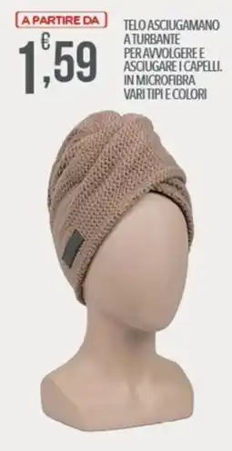 Iper Romagnolo Telo asciugamano a turbante offerta