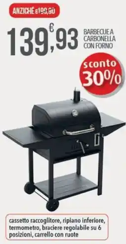 Iper Romagnolo Barbecue a carbonella con forno offerta