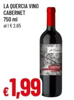 Famila La Quercia vino cabernet offerta