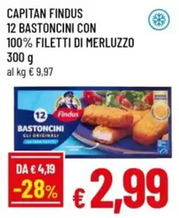 Famila Capitan Findus bastoncini con filetti di merluzzo offerta