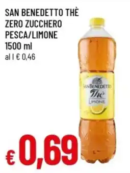 Famila San Benedetto Thè Zero Zucchero Pesca/Limone offerta