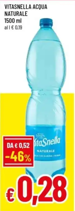 VitaSnella acqua naturale