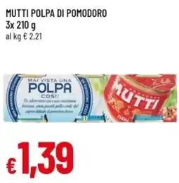 Famila Mutti polpa di pomodoro offerta