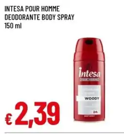 Famila Intesa pour homme deodorante body spray offerta