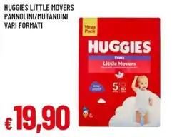 Famila Huggies pannolini/mutandini little movers offerta