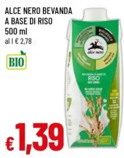 Famila Alce Nero bevanda a base di riso offerta