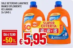 Famila Sole detersivo lavatrice bianco splendente offerta